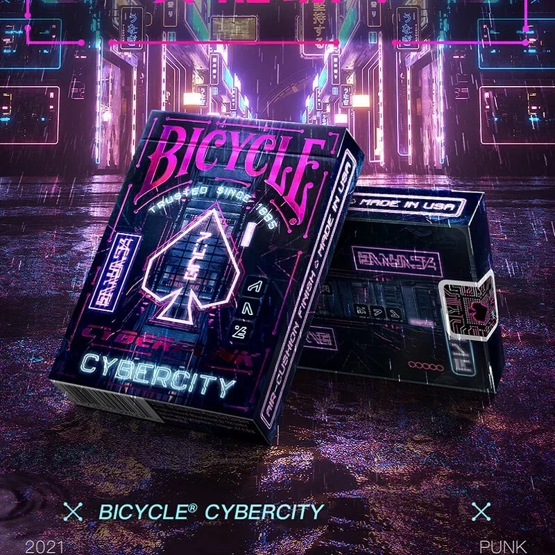 Bicycle Cybercity Playing Cards USPCC Cyberpunk Deck Poker Collection Card Games