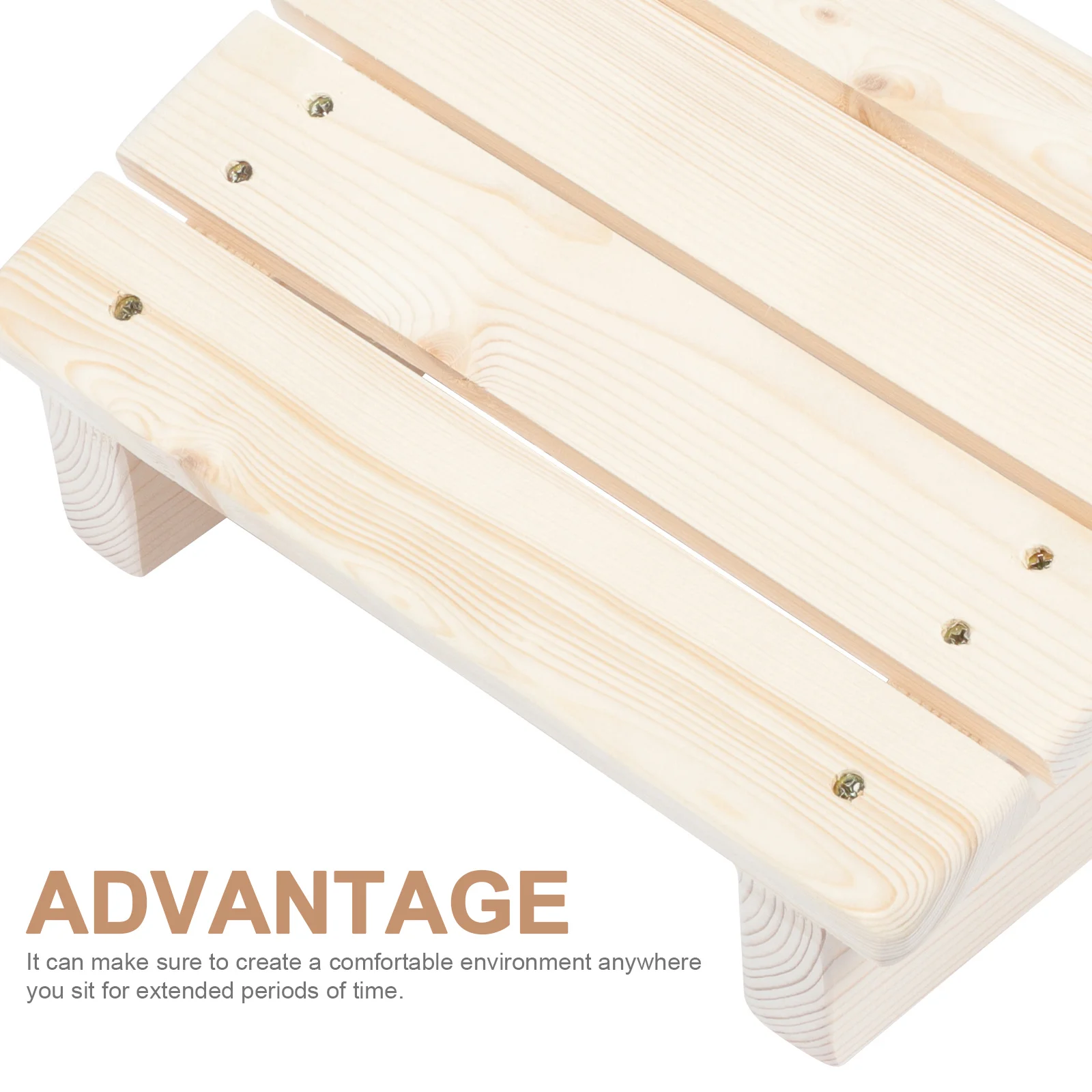 

Solid Wood Foot Rest 6.3 Inch Slanted Design For Office Home Use Under Desk Footstool Practical Wooden Foot Stand Outdoor