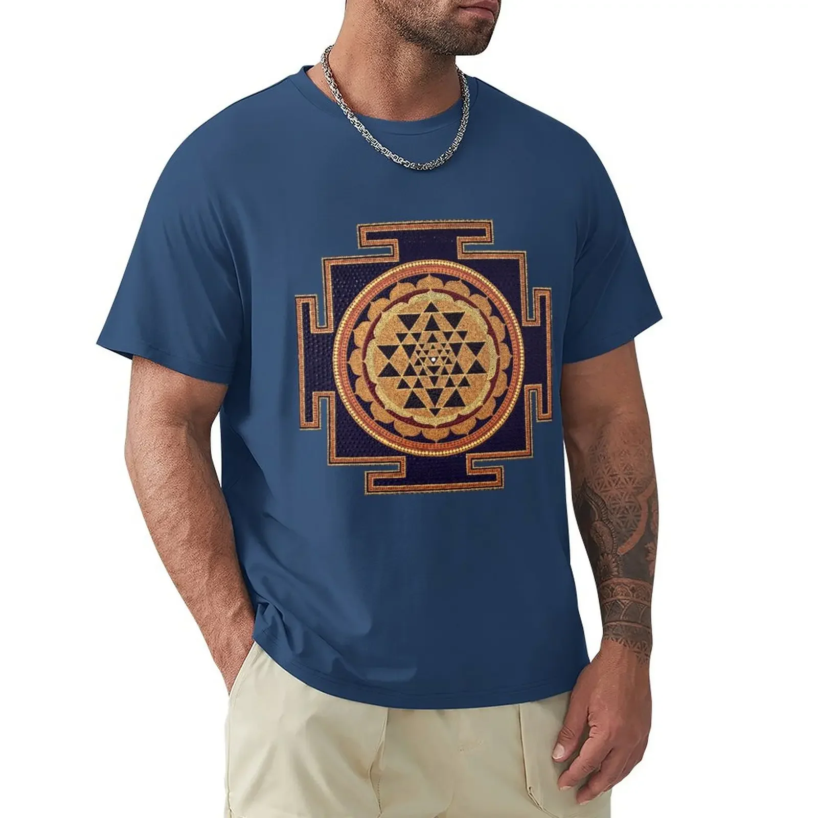 Copy of Winter Sri Yantra T-shirt korean fashion anime clothes summer top mens plain t shirts