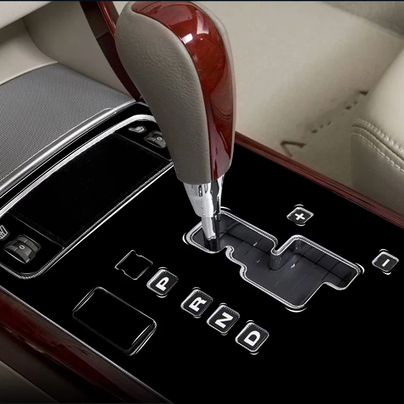 Gear Shift Panel Decorative Cover Trim Sticker Carbon Fiber/ABS Car Interior Accessories for Azera 2006 2007 2008 2009 2010 2011