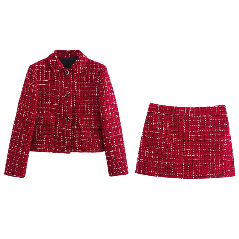 

Новинка осени 2024, женский модный костюм, тюнер с подушечками, текстурированное пальто с твидовым воротником, профессиональная рабочая одежда