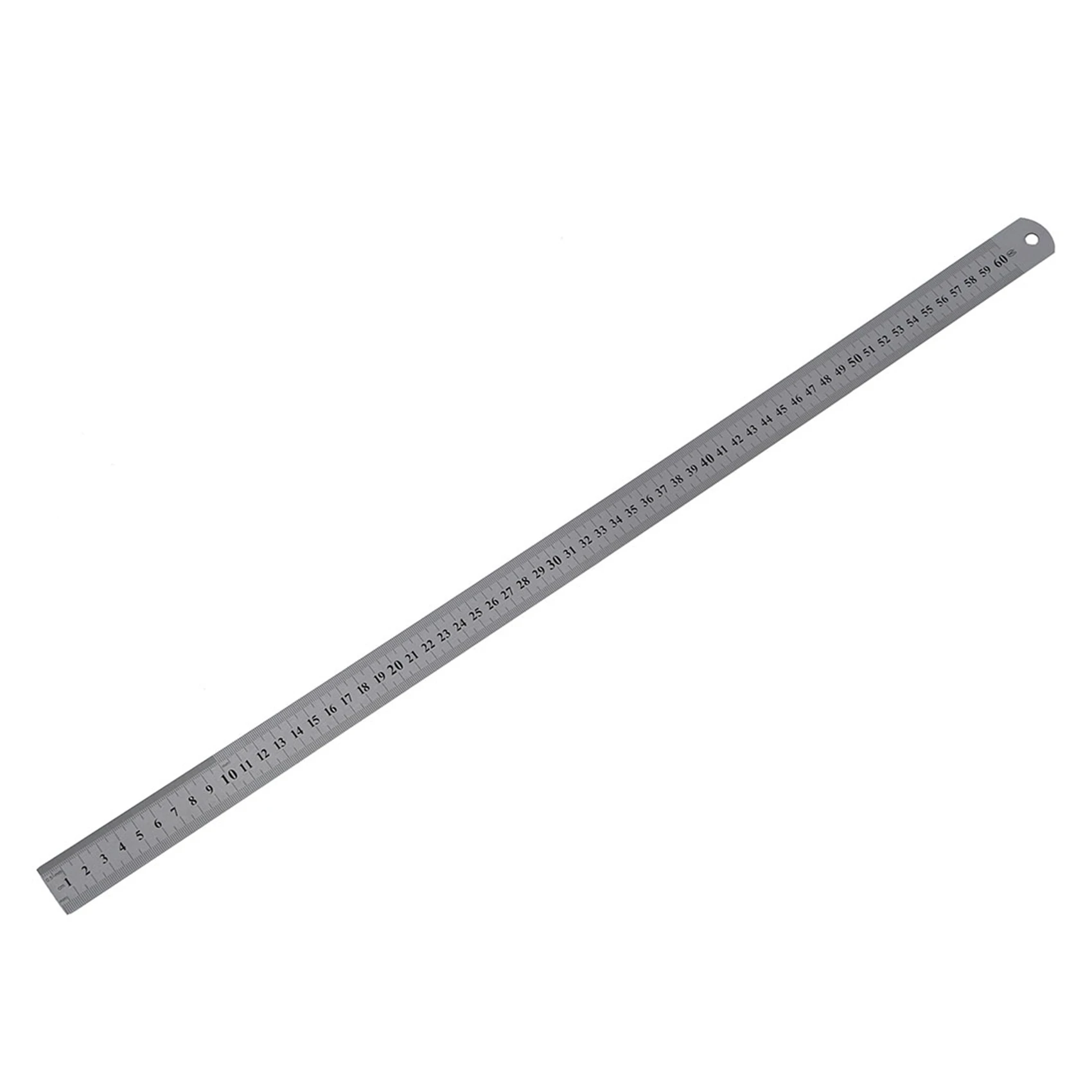 SCLL-60Cm Stainless Metal Measuring Straight Ruler With Stainless Steel Ruler 12 Inch + 6 Inch Metal Rulers