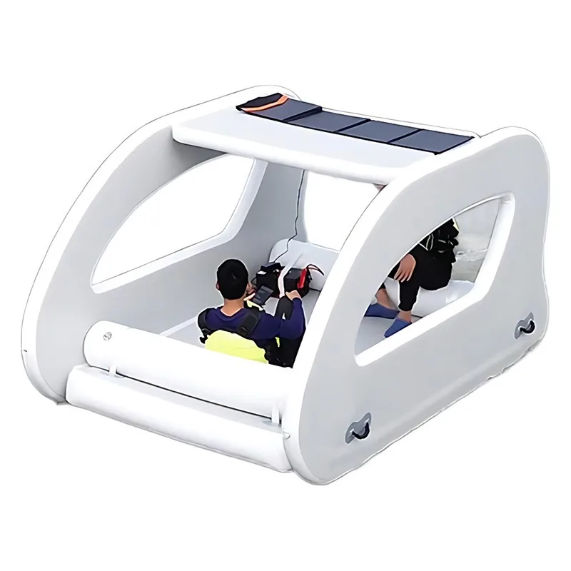 

Inflatable Yacht Outdoor Fishing Inflatable Boat Solar Scenic Area Electric Cruise Boat Power Floating Platform
