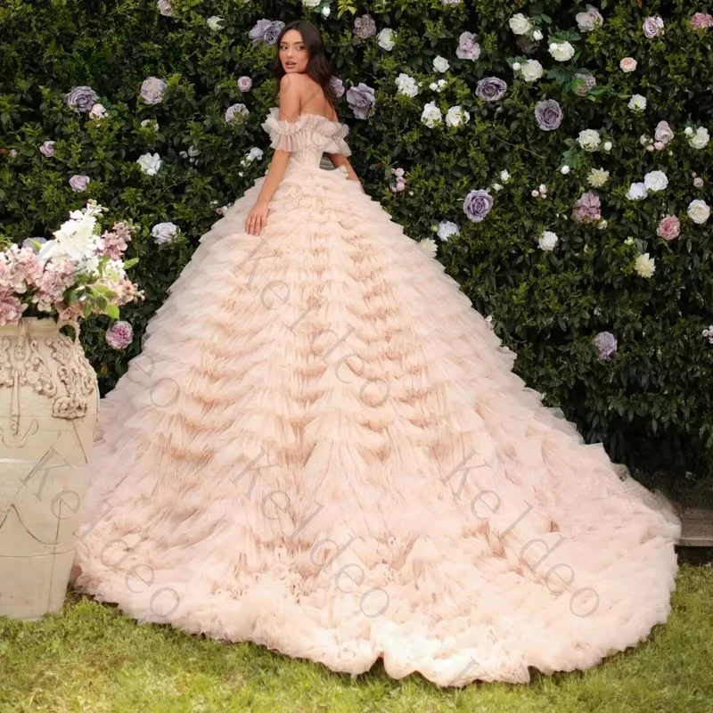 Customized Elegant Strapless Mermaid Sleeveless Wedding Dresses Spaghetti Straps Lace Applique Open Back Floor Length Bride Gown