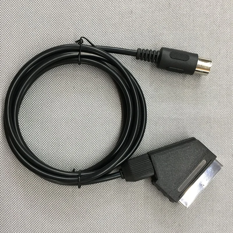 V-pin Scart Cable 1.8M Replacement Cable For Sega Megadrive 1 Genesis 1 Master System 1 RGB AV Scart Cable