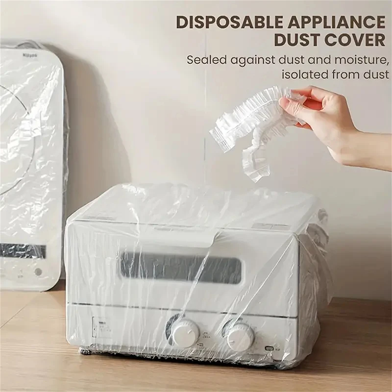 Cling Film Cover Oversized Thickened Dust Cover Rice Cooker Pot Kitchen Anti-roach Air Fryer Baking Pan Transparent Cover