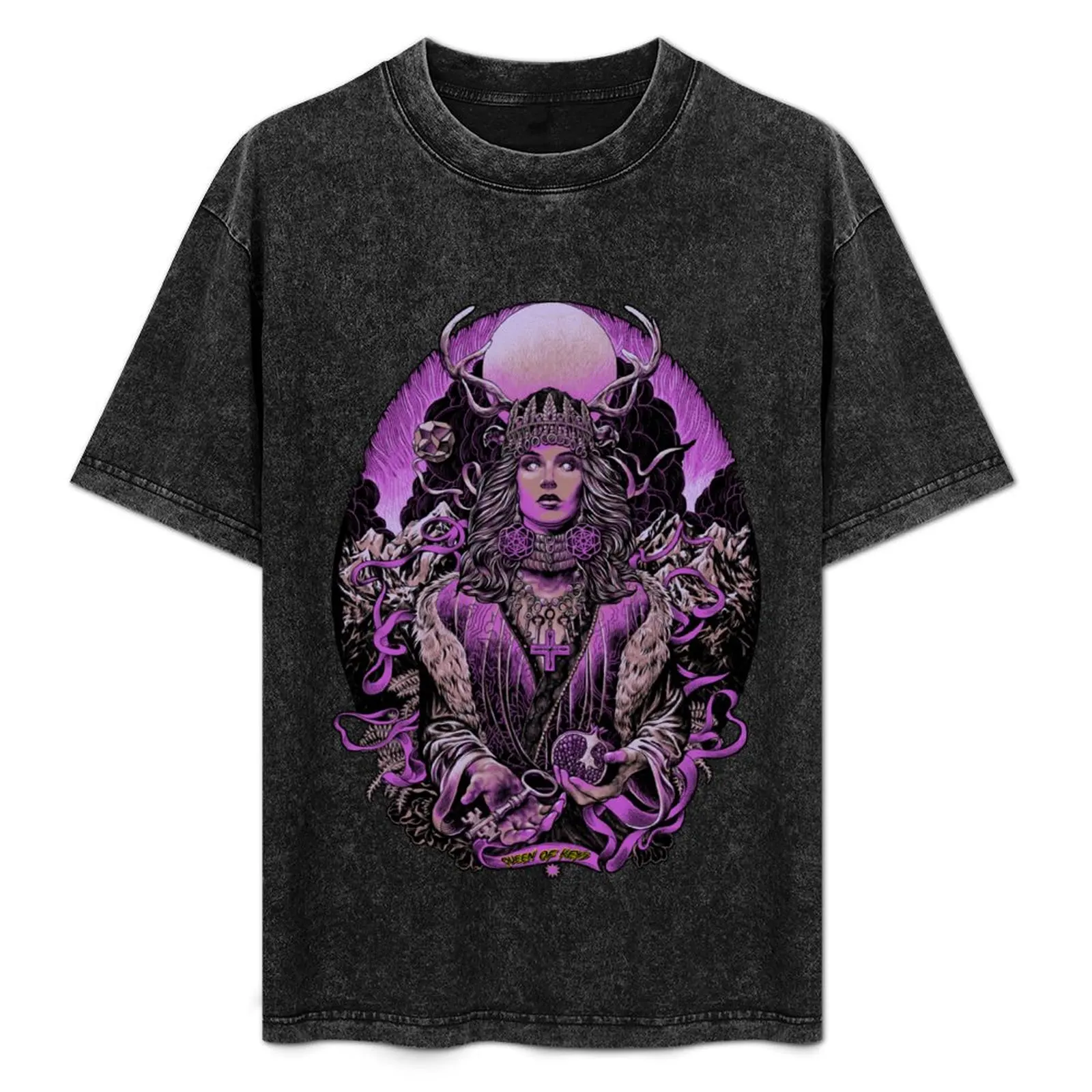 

moon goddess T-Shirt Non-Shrink Basic Cotton T-Shirt