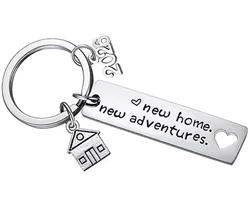 2026 New Home House Warming Presents Housewarming Gifts for Couples Keychain - Homeowner Gift, New Adventures.