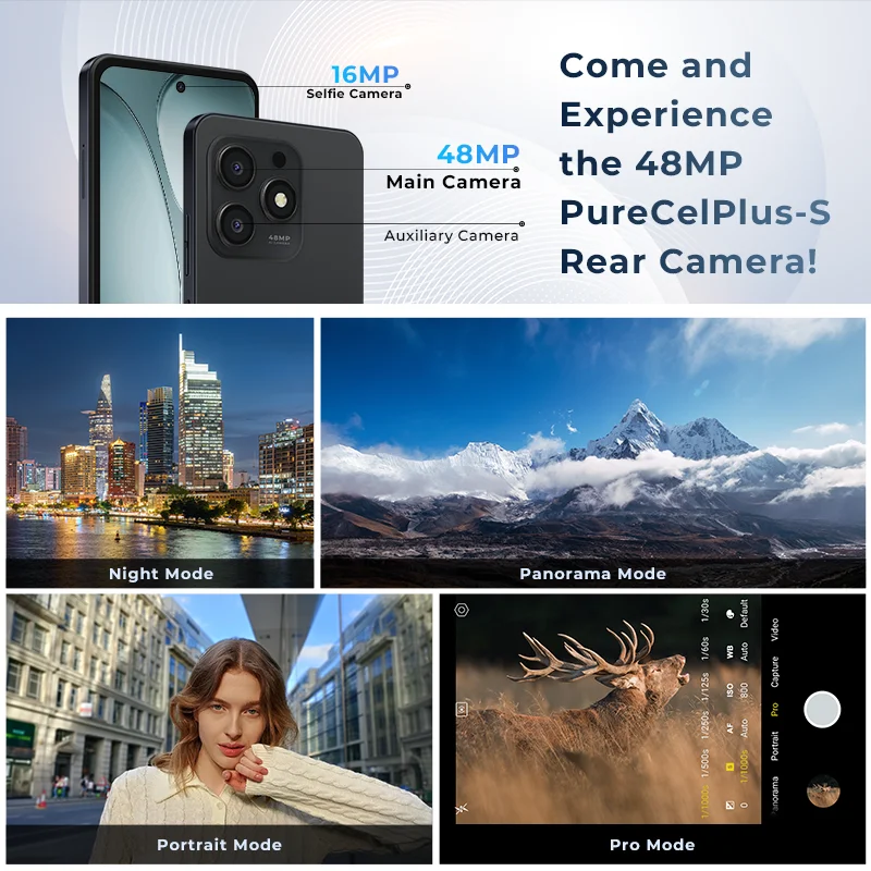 هاتف محمول HOTWAV Note 13 Max بشاشة 6.8 بوصة HD + شاشة أندرويد 14 6 جيجابايت 256 جيجابايت هاتف محمول 48 ميجابكسل 5160 مللي أمبير في الساعة 9.2 ملم هاتف ذكي رفيع للغاية