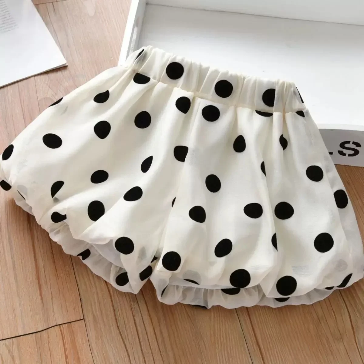 2026 einfache Sommer Koreanische Doppel Layered Mädchen Shorts Kinder Nette Große Punkte Zünder Kinder Mädchen Casual Urlaub Bottom Hosen