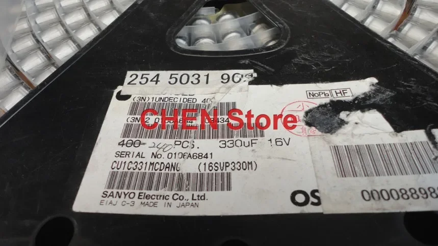 free shipping 20PCS/50PCS SANYO OS-CON SVP 16V330UF 10X13MM Polymer Solid Electrolytic Capacitor 330UF 16V 16SVP330M