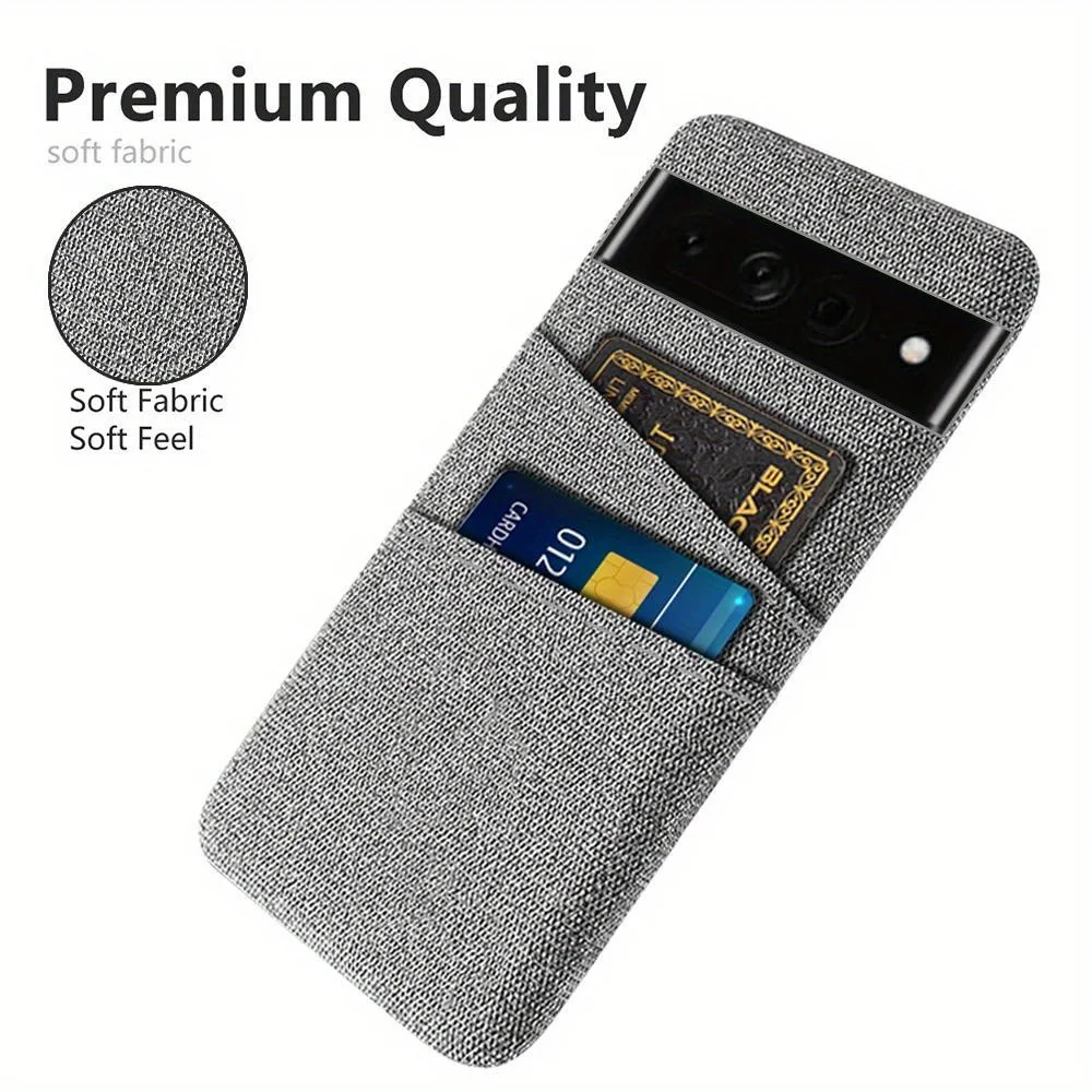 For Google Pixel 7 Pro 6 6pro 7A 6A Case Luxury Fabric Dual Card Phone Cover For Pixel 7 7pro 6A 6 Pro 7A