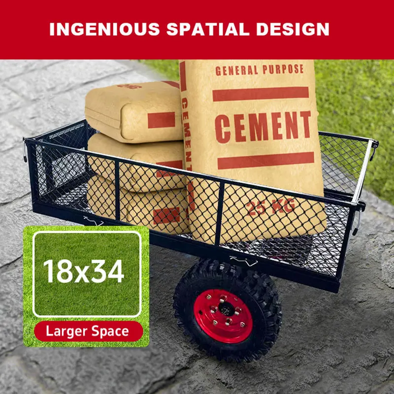 prompt goods~24V Heavy-duty Steel Garden Vehicle - High-efficiency Garden Aid Vehicle