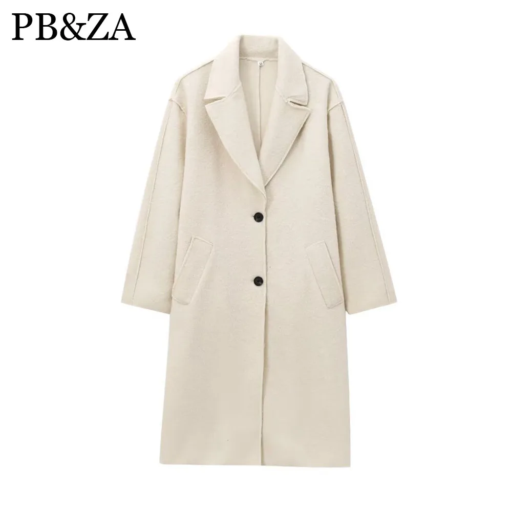 

Winter new women's clothing fashion temperament versatile daily niche looped woolen coat