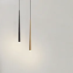 Modern Led Long Pendant Lights for Bedroom Bedside Hotel Island Kitchen Suspension Droplight Hanging Lamp Ceiling Chandeliers