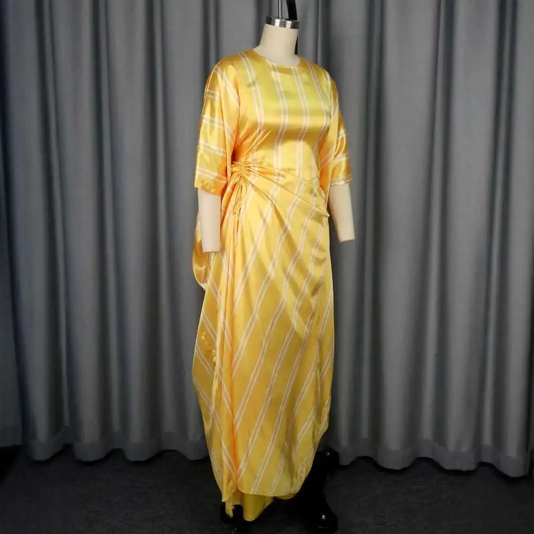 

Casual Loose New Round Neck Long Top Fashion High Waist Straight Pants Set Two-piece Set