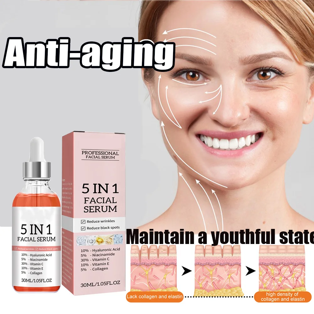 

Professional Facial Niacinamide Serum Dark Spot Remover Hyaluronic Acid for Face Serum Moisturizing Brighten Smoothing Facial