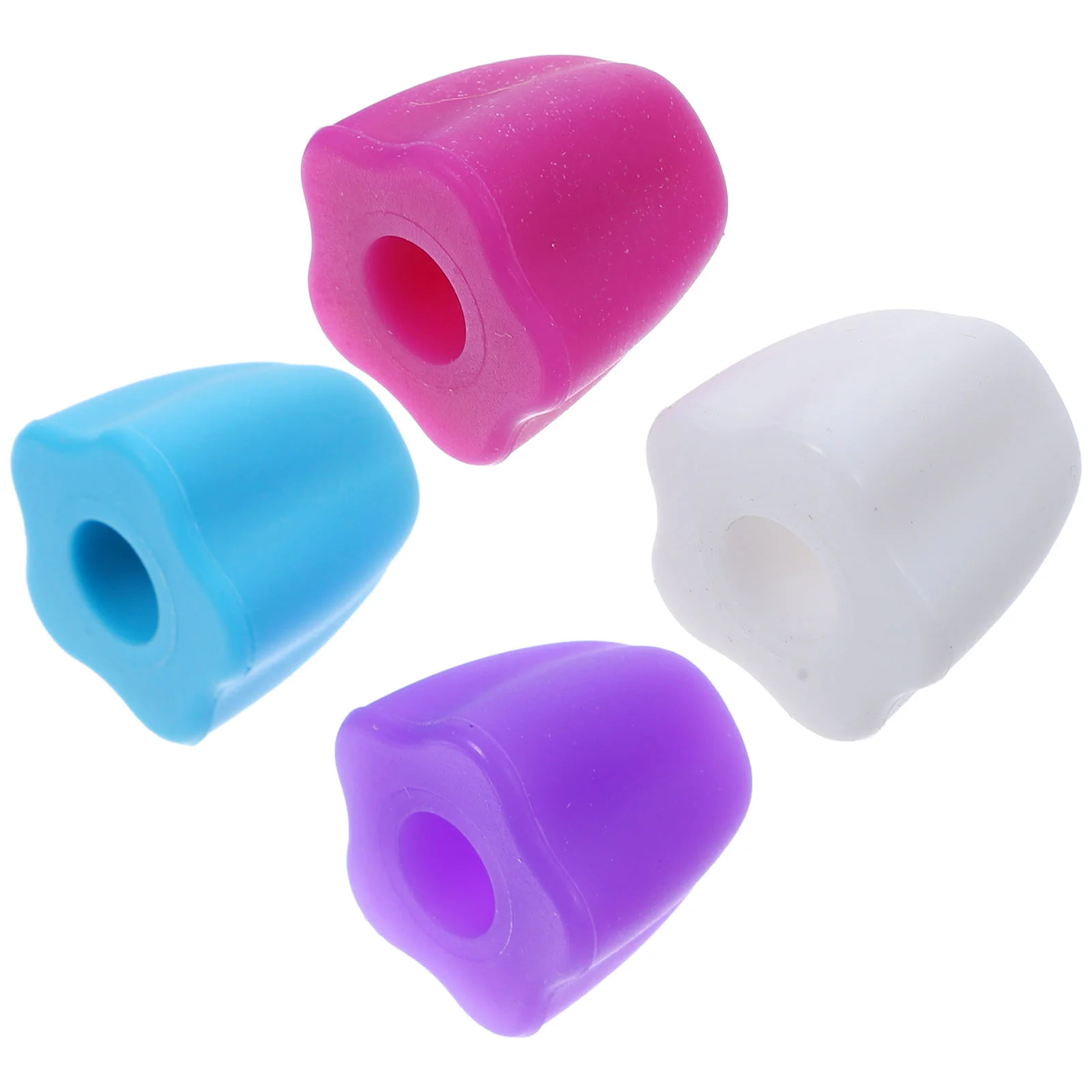 4 Pcs Toothpaste Cap Lid Multipurpose Caps Self Sealing Key Squeezer Household Food Grade Silicone Extruder Dispenser