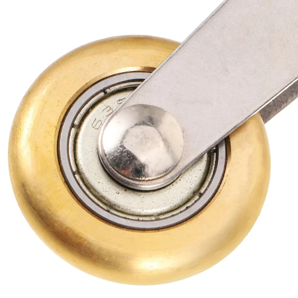 Silicone Sealant Seam Roller with Heat Resistant Silicone and Brass Rollers for Accurate Roofing and Upholstery Use