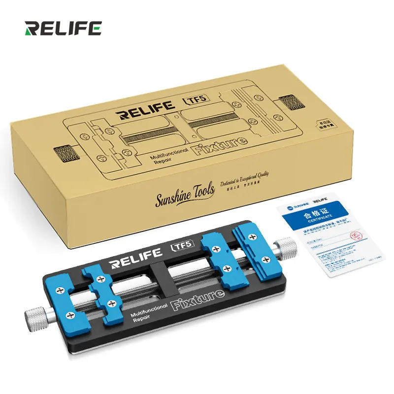 RELIFE TF5 Dispositivo multiporta multifunzione Nuovo design di slot per scheda madre smartphone Chip PCB Strumento di bloccaggio per riparazione CPU