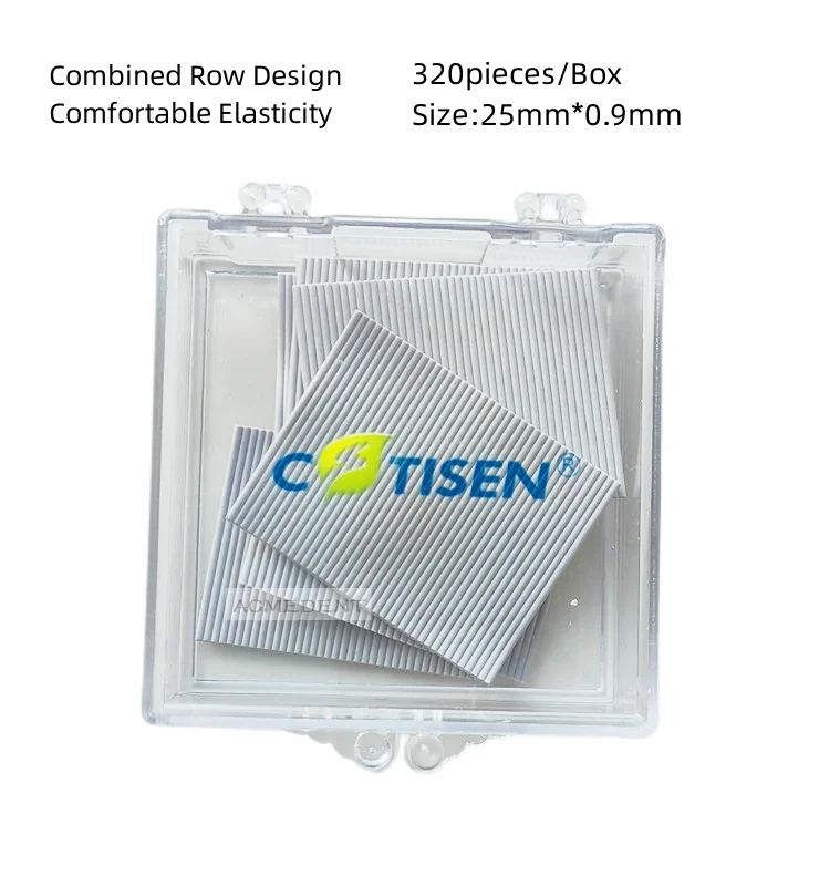 

CONTISEN Dental Stabilizing Latex Cord Combined Row Rubber Dam Sheets 320Pcs/Box