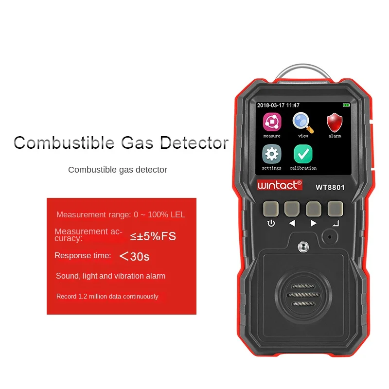 Gt8210 Wt8801 Combustible Gas Detection Alarm Apparatus Methane Gas Liquefied Gas Detection