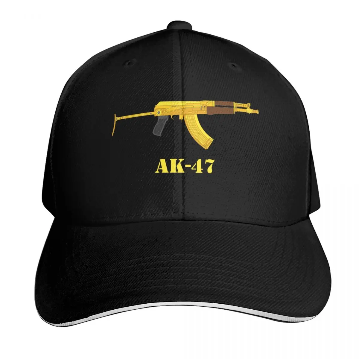 

AK-47 Firearms AK47 Golden Weapons, Rifle, Air Pistol, Automatic Baseball Cap sun hat designer cap custom caps Woman Men's