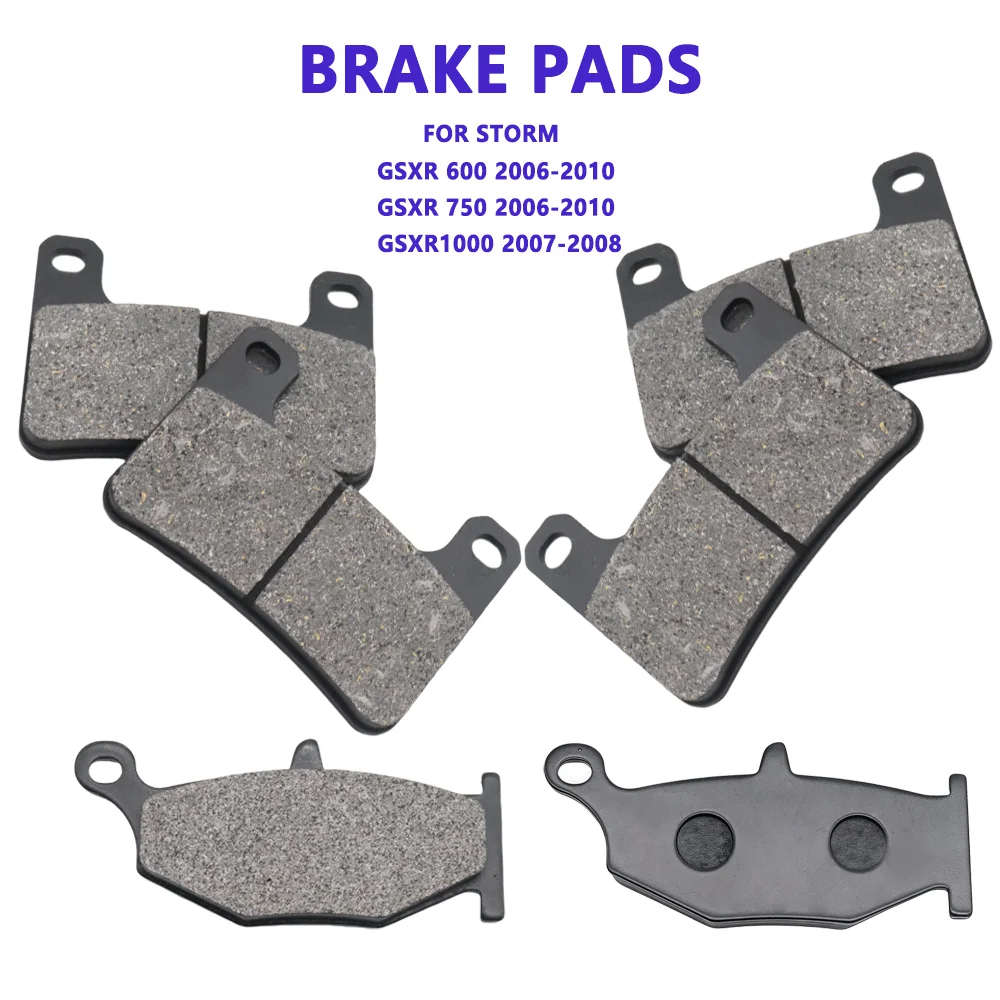 

Front Rear Brake Pads Brake Pad disc brake pads FOR STORM GSXR600 GSXR750 GSXR1000 GSXR 600 750 1000 2006-2007 2008-2010