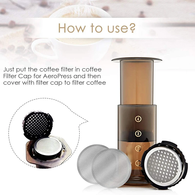 Picture 7: 3 Pack Metal Reusable Coffee Filter Mesh for Coffee Maker Espresso Maker, Silver