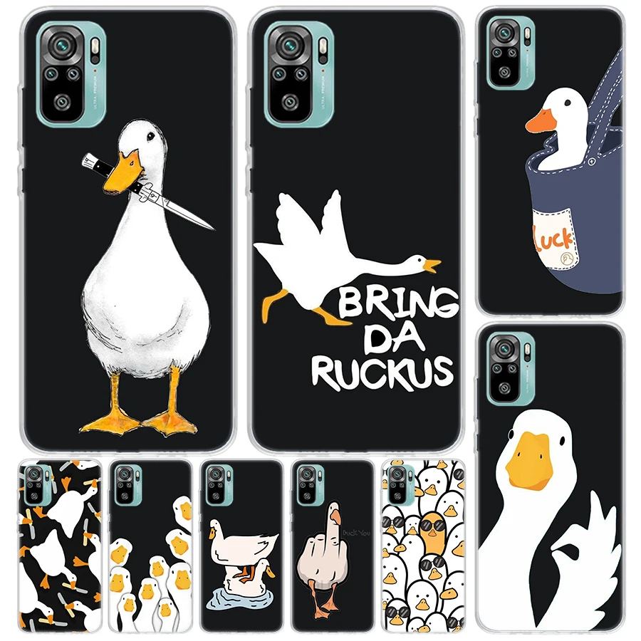 Cartoon Duck Goose Game Cover For Xiaomi Redmi Note 13 12S 12 11 11S 10S 10 Pro Plus Phone Case 11E 11T 9 9S 8T 8 + Print Coque 