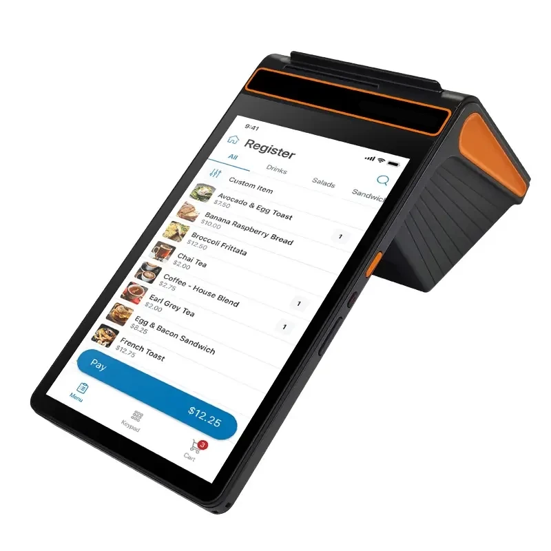 

8 Inch Custom Payment Smart Touch Screen Handheld Android Cash Register Mobile Retail Gas Station Machine Pos System for Sale