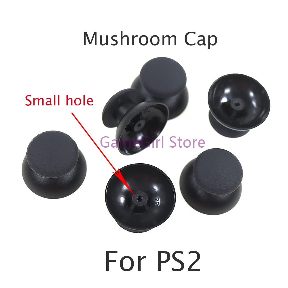 

100pcs Metal 3D Analog Joystick for PlayStation 2 PS2 Controller 3D Rocker Thumbstick Small Hole Mushroom Cap