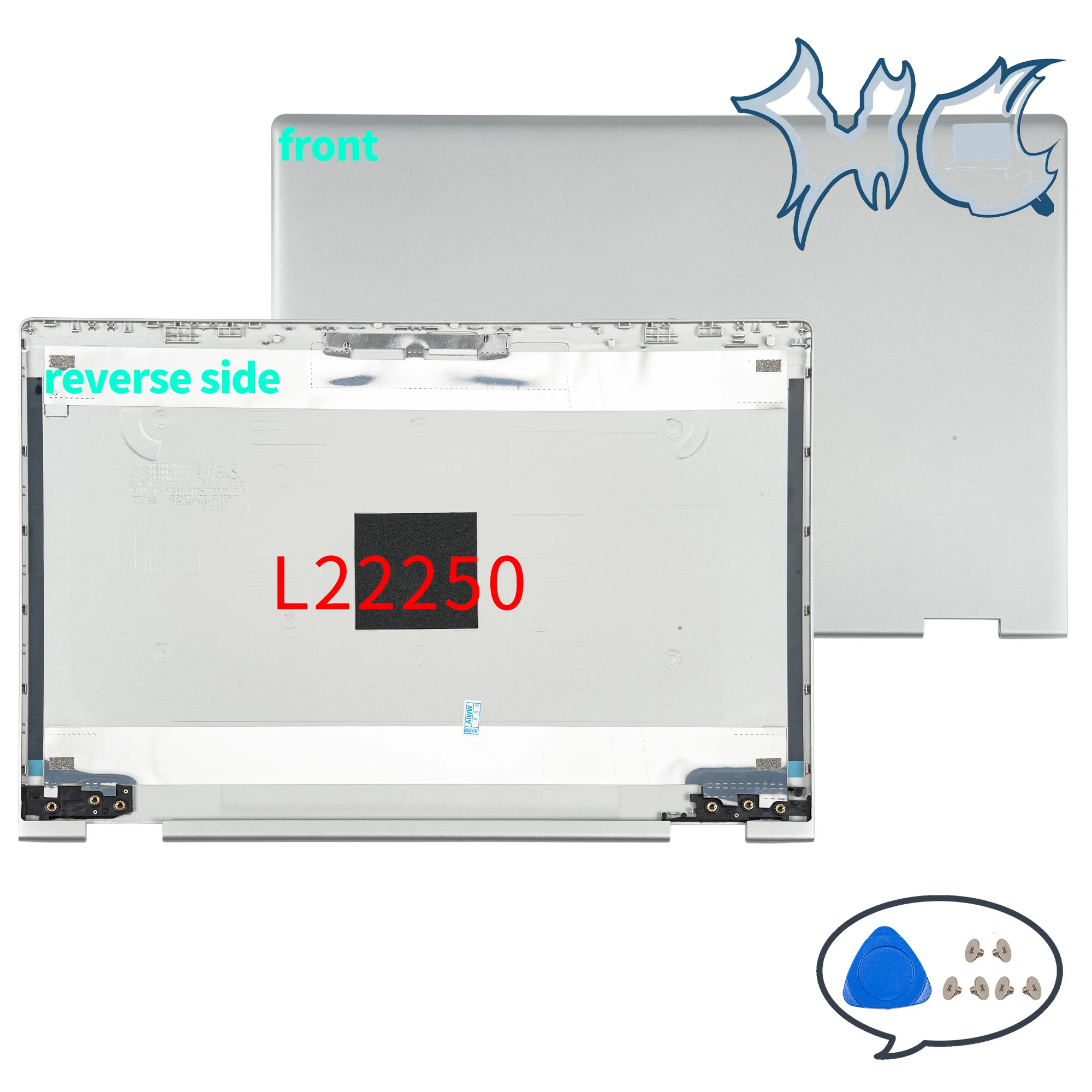 Laptop parts For Pavilion 14 X360 14-CD TPN-W131 LCD Back Cover Base Cover Bottom Case Hinges Replacement L22239/L22250