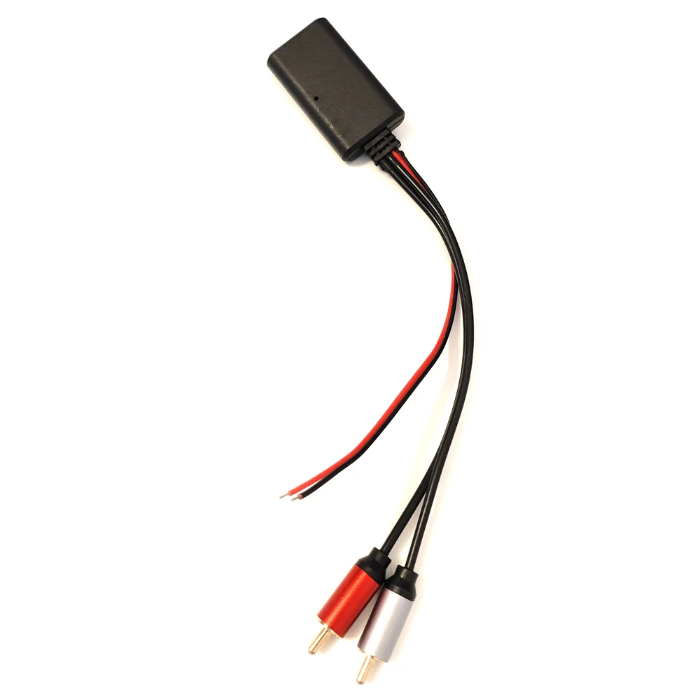 Biurlink Car AUX Audio Cable Metal 2RCA Bluetooth Adapter for Volkswagen BMW Toyota Honda Pioneer Kenwood Radio RCA Plug