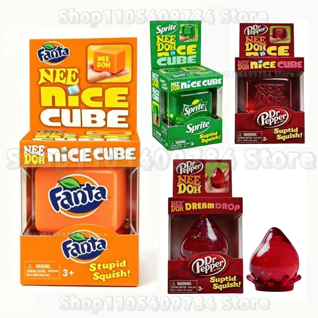 

Nee Dohn Nice Cube Dr Pepper Squishy Stress Relief Toy,Soft Squeeze Fidget Cube for Kids & Adults,Anxiety Relief Sensory Toy
