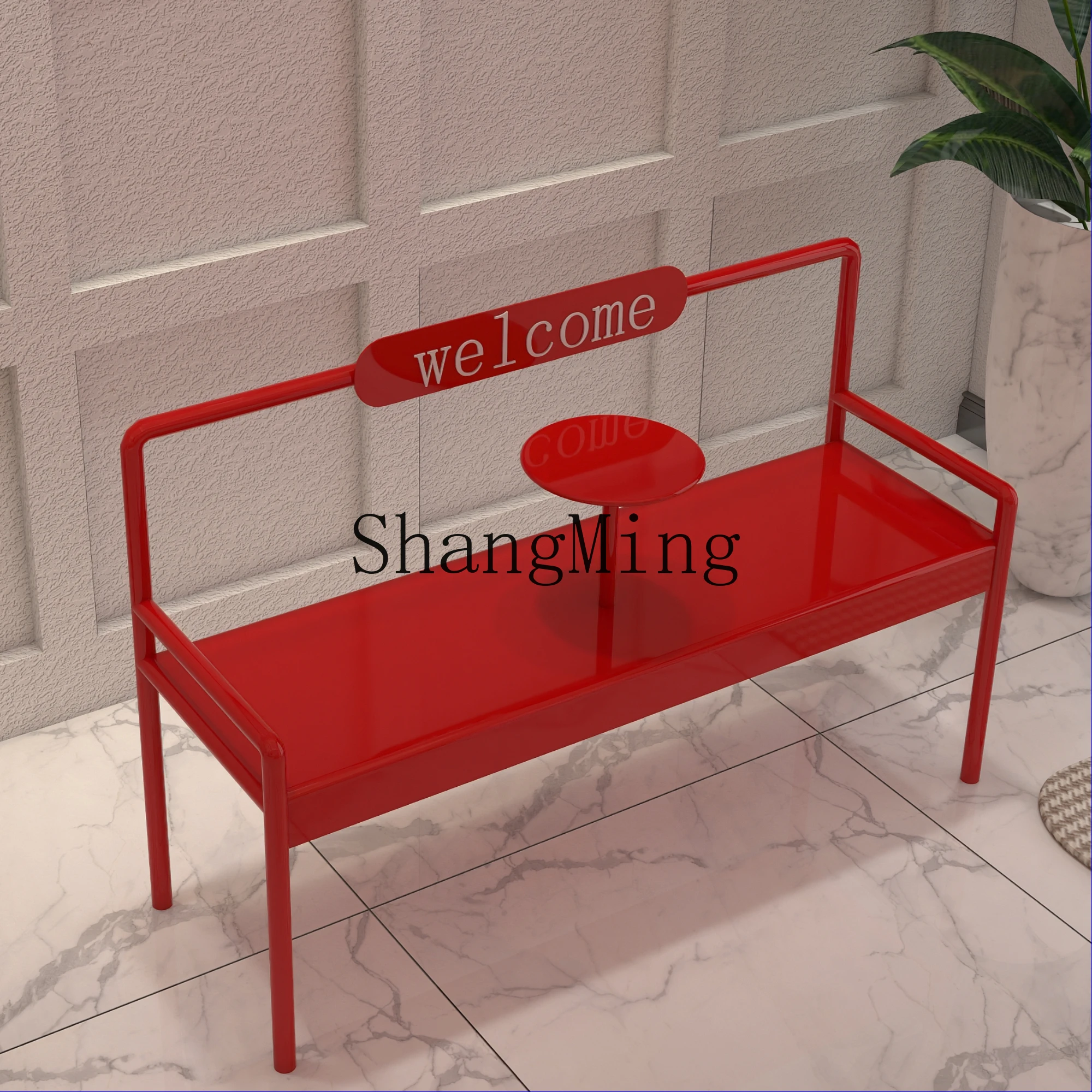 CL outdoor bench park bench milk tea coffee shop gym rest bench shopping mall wrought iron seat chair