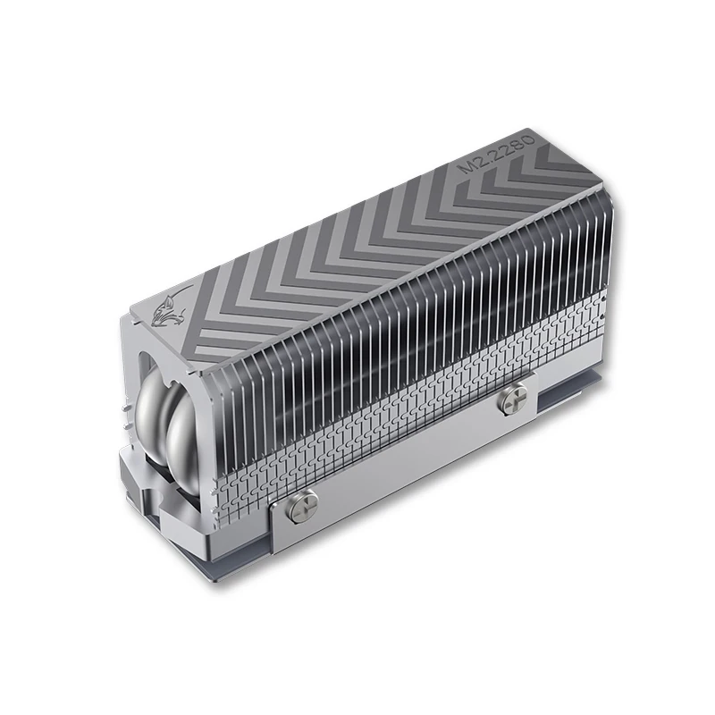 COOLLEO CL-V2 CL-V1 M.2 2280 SSDヒートシンク 12.8W/MK 高性能アルミヒートパイプ SSD NVME ベスト SSDクーラー