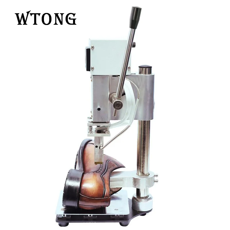 WT-90X High Quality Manual shoe insole, leather shoe, wallet, belt branding machine, hot stamp machine, label embossing machine