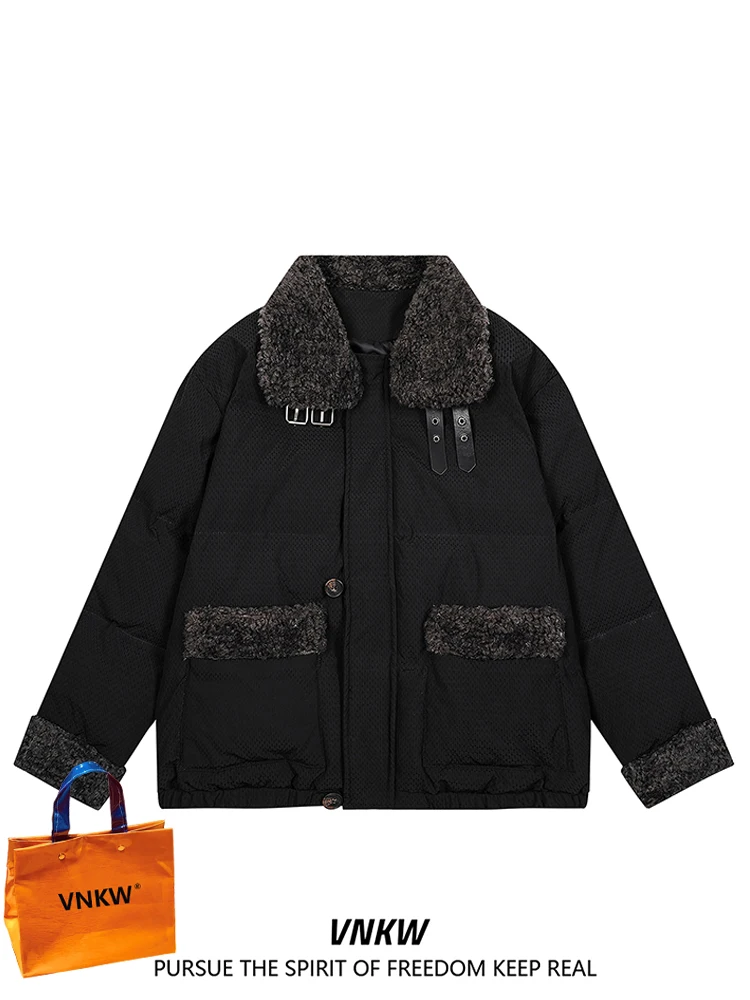 

Хлопковая куртка Thiened Plu с воротником для мужчин и женщин, осенне-зимняя, свободная, теплая, модная, маленький размер, парная модель