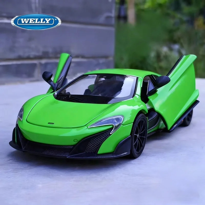 welly-1-24-マクラーレン-675lt-合金スポーツカーモデルダイキャストメタルレーシング車車モデルシミュレーションコレクション子供のおもちゃギフト
