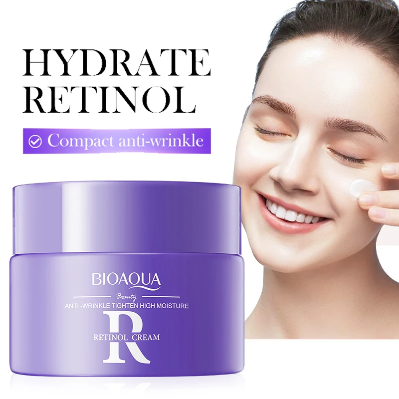 

BIOAQUA Vitamin C Retinol Face Cream Moisturizing Whitening Anti-Aging Anti Wrinkles Hyaluronic Acid Facial Cream Face Skin Care