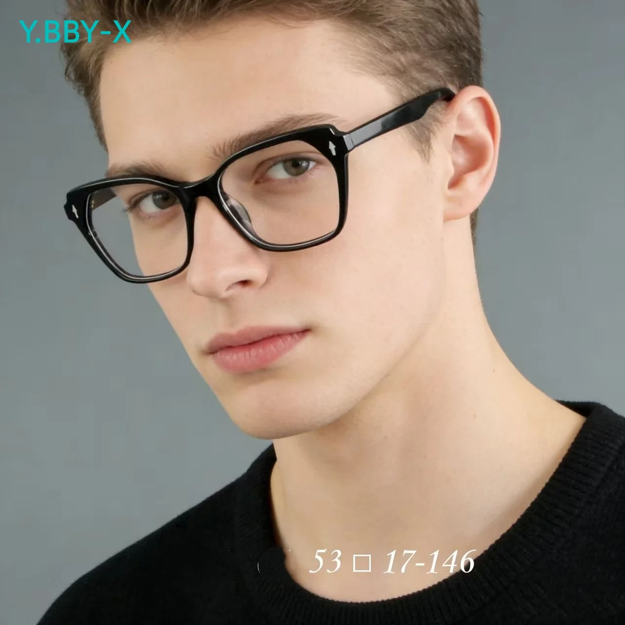 

Y.BBY-X Acetate Optical Frames Reading Glasses for Men Anti-Blue Ray Myopia Eyewear Unisex Fashion Prescription Eyeglasses