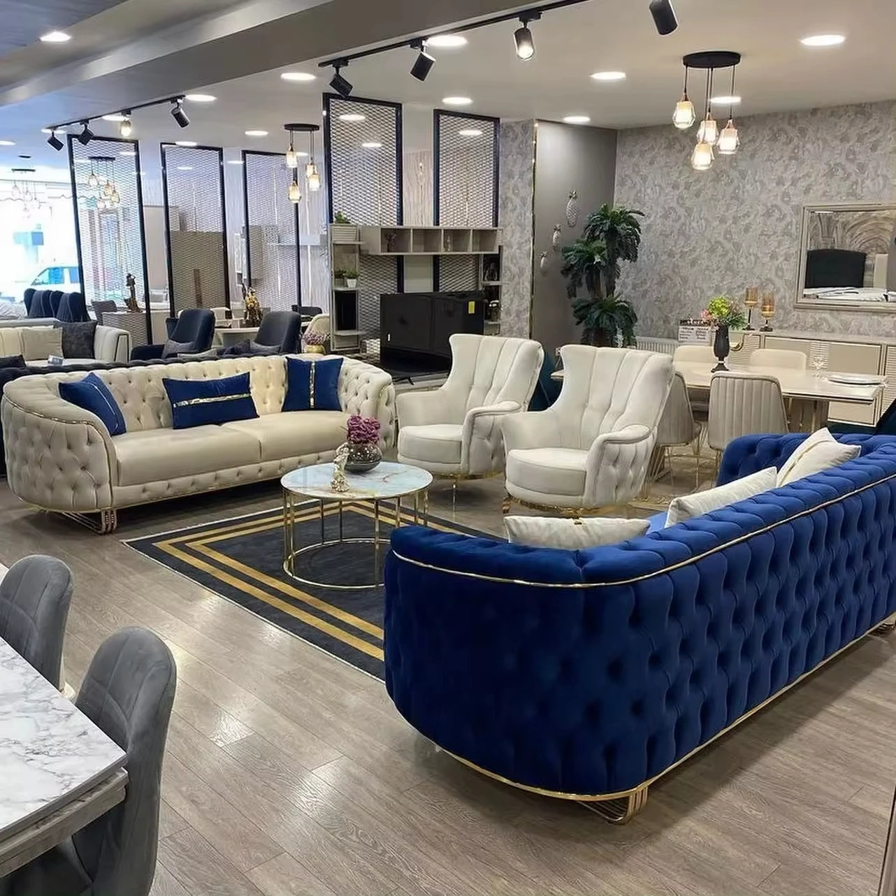 Sofás de lujo para sala de estar, sillón reclinable Boucle de tela de peluche, diseño de terciopelo seccional, canapé Modular Mario Bellini