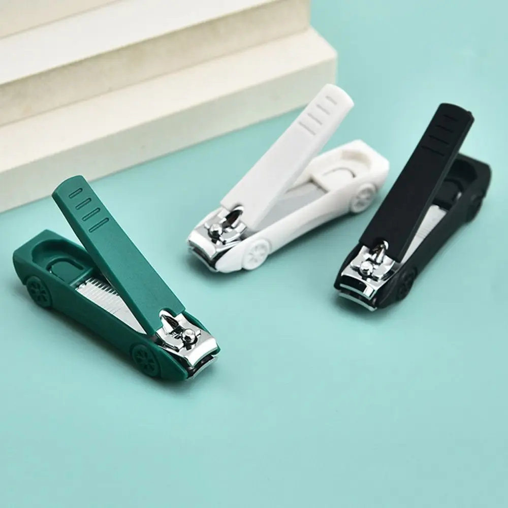 Car Shape Anti-Splash Nail Clipper Carbon Steel Anti-splash Nail Clipper Wide Jaw Opening Flat Toenail Fingernail Cutter