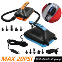 20PSI SUP Board Pump with Auto Shut Off Electric Air Pump LCD Display Stand Up Paddle Board Pump for Inflatables Kayaks Boats