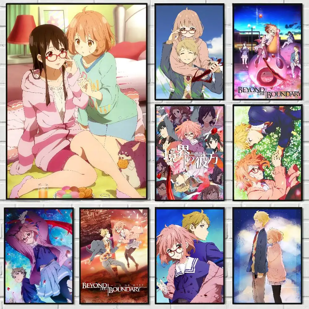 Anime Beyond The Boundary Funny Cute Cartoon Posters Prints Canvas Painting Wall Art Picture Living Room Home Decor