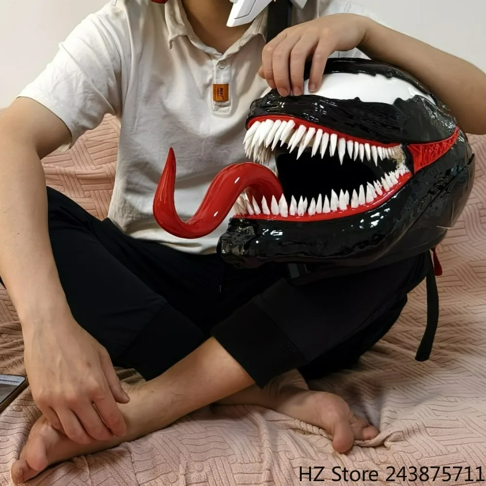 

Индивидуальная маска Venom, шлем Venom, носимые маски для косплея на Хэллоуин для мотоцикла, рождественский подарок