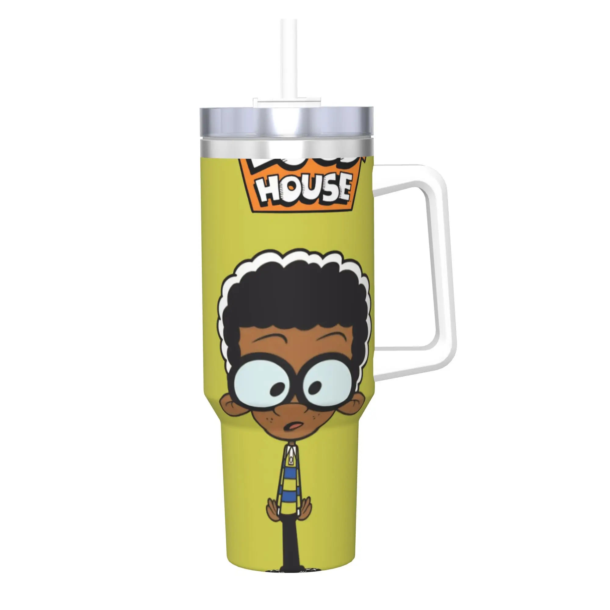 The Louds Houss  Tumbler 40oz Stainless Steel Double Wall Vacuum Insulated  Mug Cups With Straw