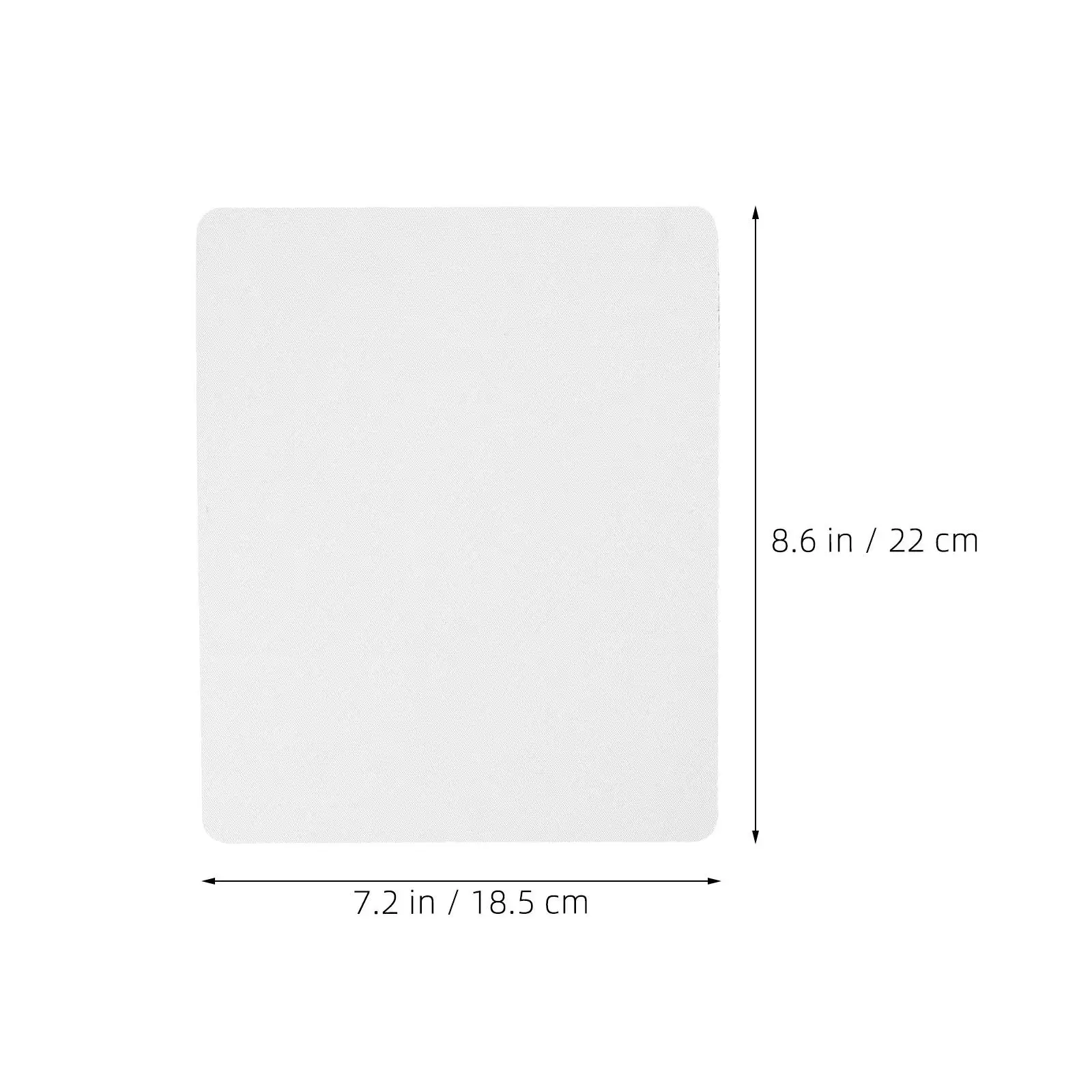 12Pcs Sublimation Mouse Pad Blank White Gaming Office Desk Mousemat Heat Transfer DIY Craft Gaming Mouse Mat Sublimation Items