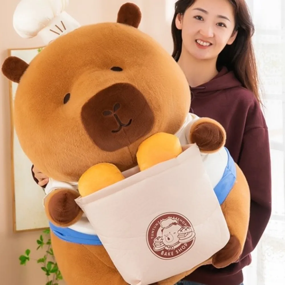 カピバラ-子供のためのぬいぐるみ,漫画のおもちゃ,柔らかいシミュレーション,ベーキング,カピバラ,ふわふわ